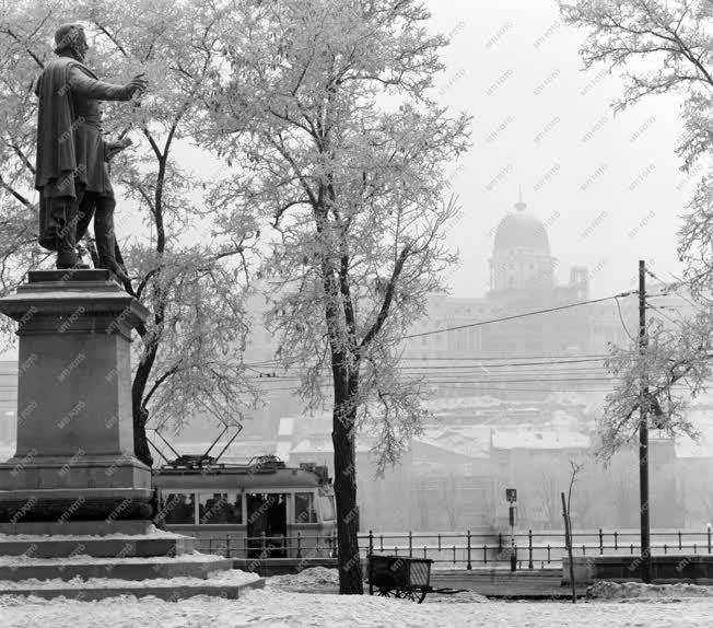 Városkép - Téli Budapest 1964-ben