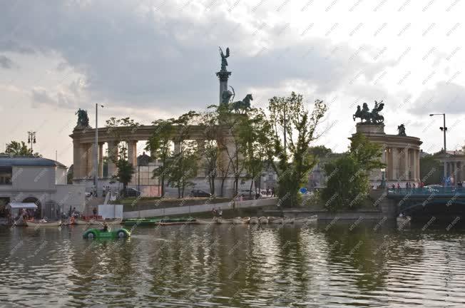 Városkép - Budapest - Ismét lehet csónakázni a Városligeti-tavon