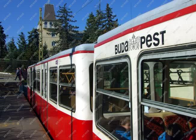 Közlekedés - Budapest - A fogaskerekű Széchenyi-hegyi végállomása