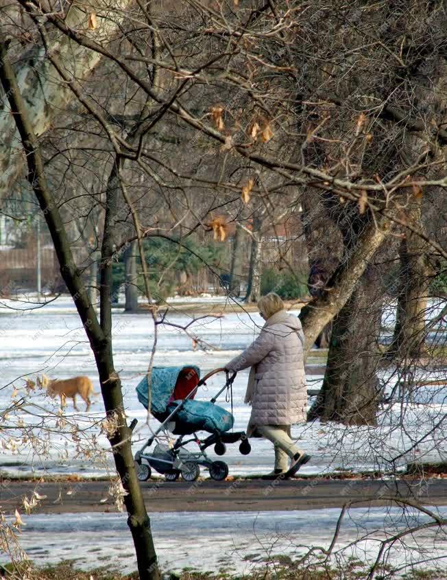 Városkép - Budapest - Tél a Városligetben