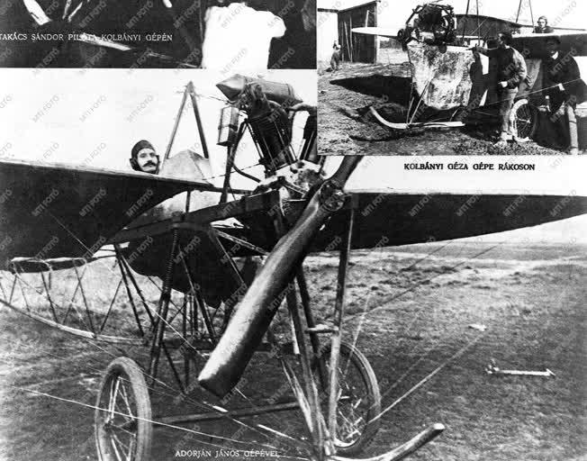 Sport - Repülés - Adorján-Dedics repülőgépmotorral épített gép