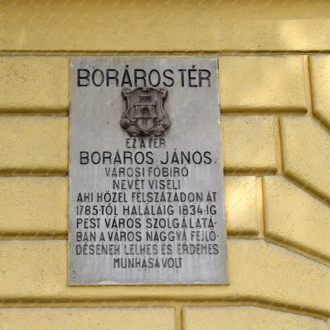 Városkép - Budapest - Boráros János emléktáblája