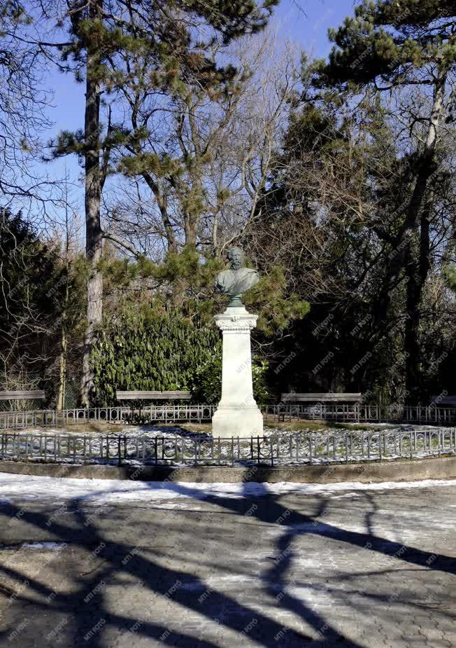 Köztéri szobor - Budapest - Eötvös József mellszobra a Sváb-hegyen
