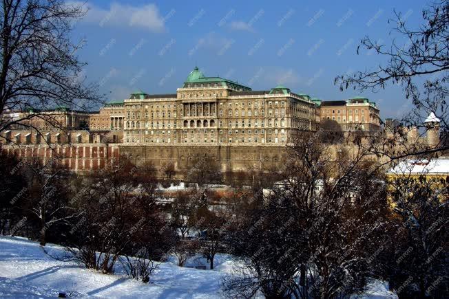 Városkép - Budapest - A Budavári Palota és környéke télen