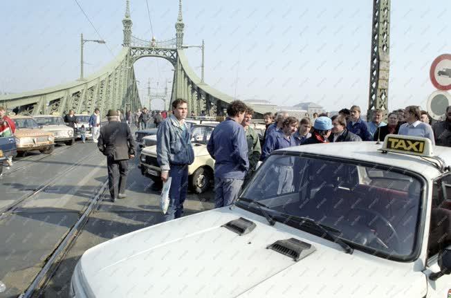 Demonstráció - Taxisblokád Budapesten