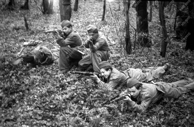 Történelem - Hidegháború - Fiatalok katonai kiképzése