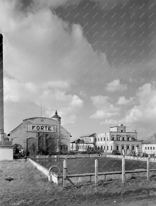 Ipar - Fotótechnika - A Forte gyárépülete Vácott