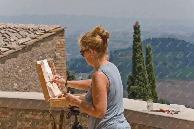 San Gimignano - A festői toszkán táj