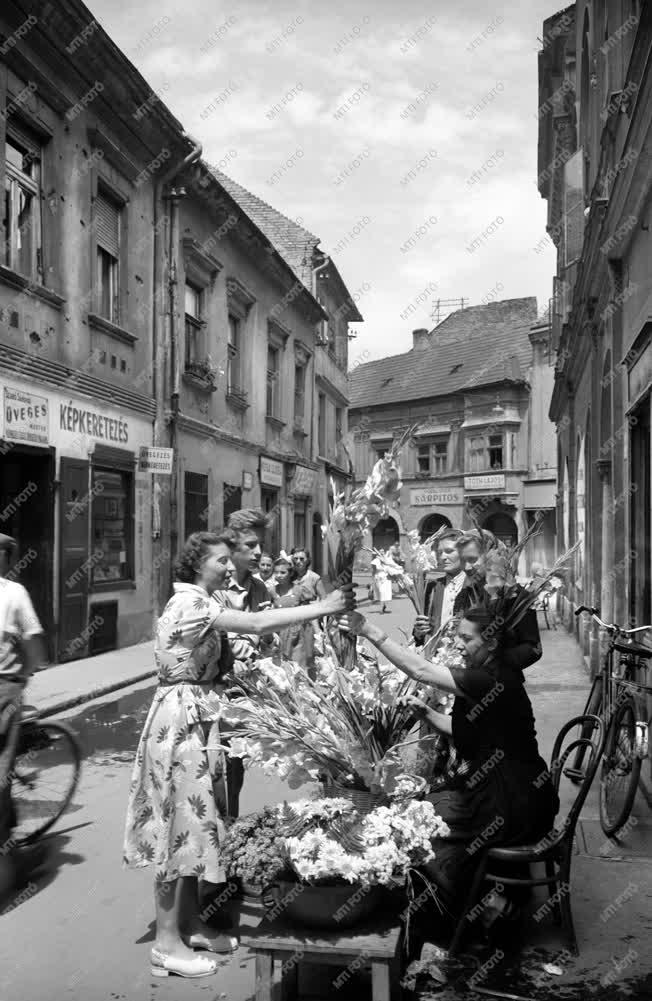 Városkép - Nyári pillanat Győr óvárosában