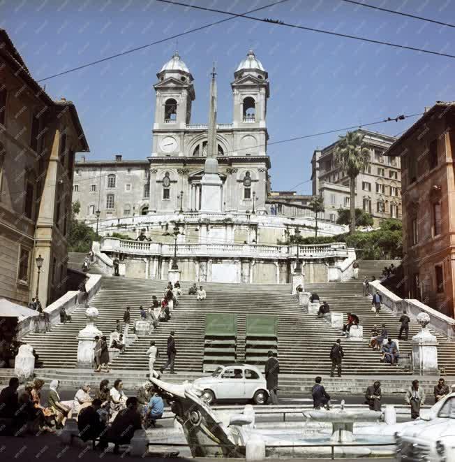 Városkép - Róma - Spanyol-lépcső