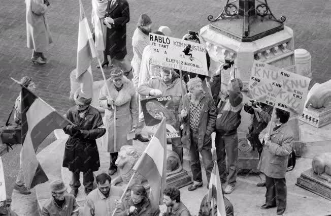 Demonstráció - A Keresztény Nemzeti Unió demonstrációja