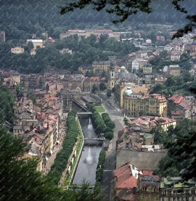 Városkép - Csehszlovákia - Karlovy Vary