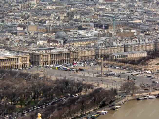 Franciaország - Párizsi városkép - A Concorde tér az obeliszkkel