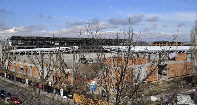 Sport - Budapest - Épül a Vasas új labdarúgó-stadionja