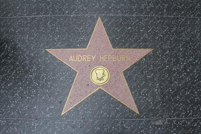 Filmművészet - Audrey Hepburn színésznő csillaga 