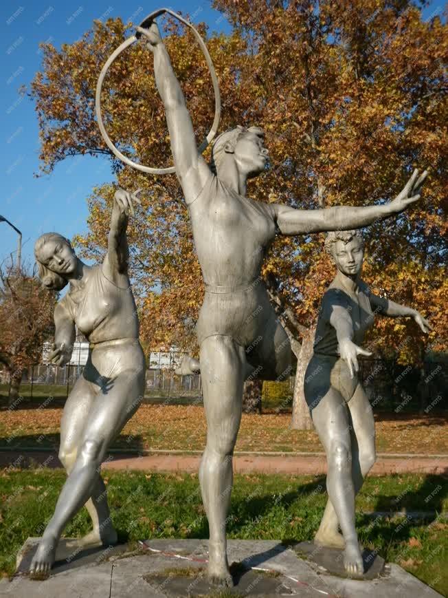 Budapest - Puskás Ferenc Stadion szoborpark