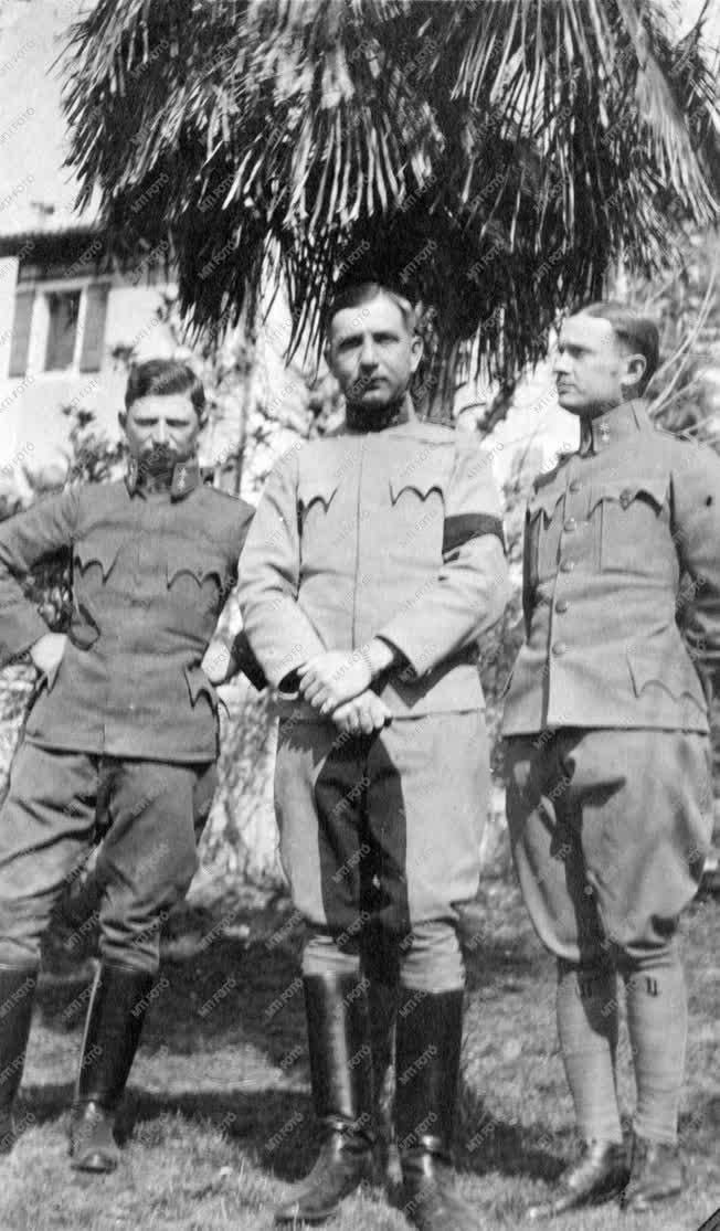 I. világháború - Magyar honvédtisztek Olaszországban