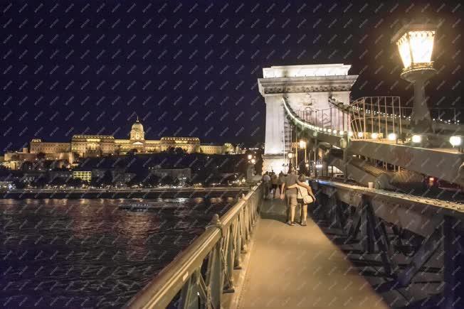 Esti felvétel - Budapest - Duna hidak 