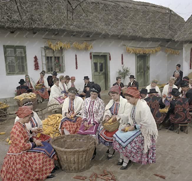 Néphagyomány - Falusi életkép   