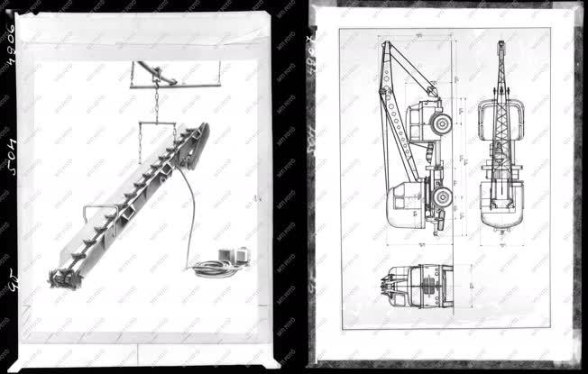 Ipar - Szállítószalag és darusautó