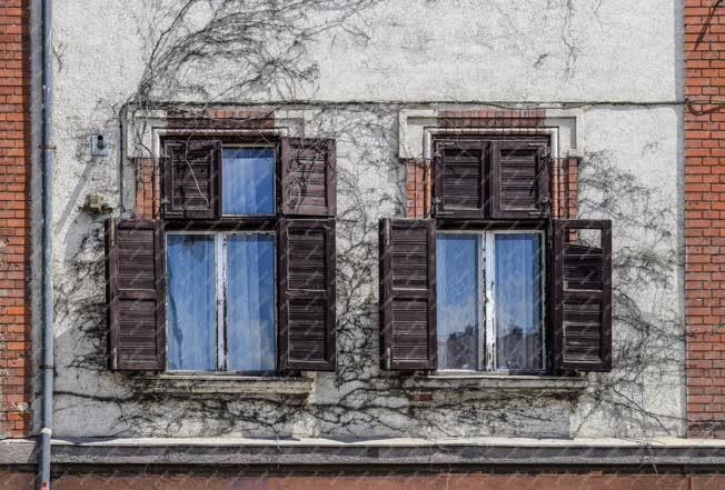 Épületfotó - Budapest - Fazsalugáteres ablakok