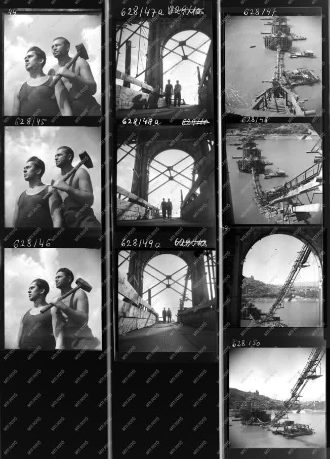 Építkezés - Háború - Lerombolt Erzsébet híd
