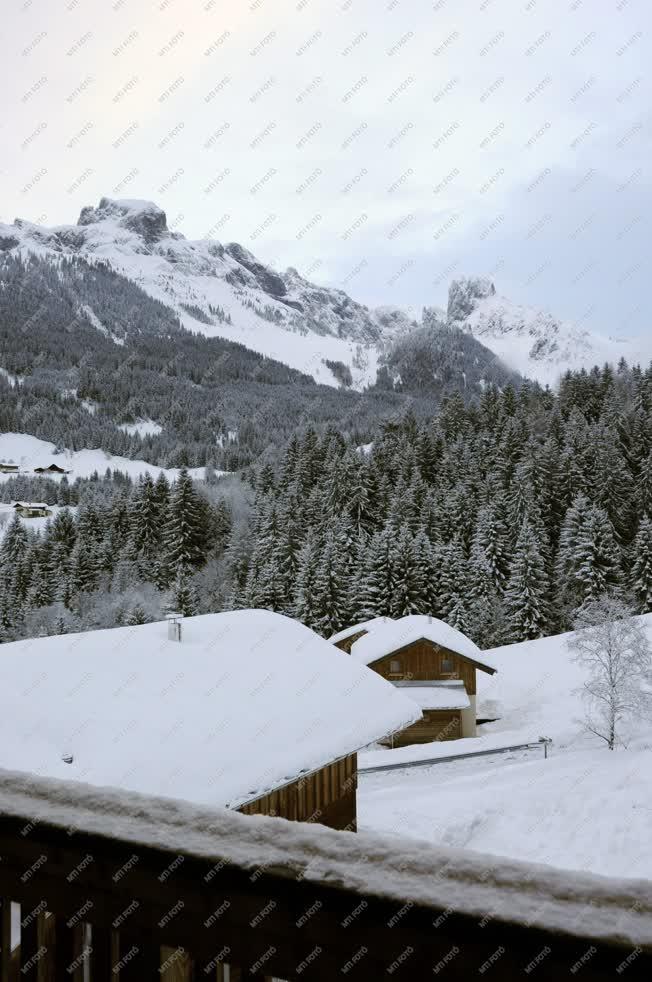 Tájkép - Dachstein West hegylánc