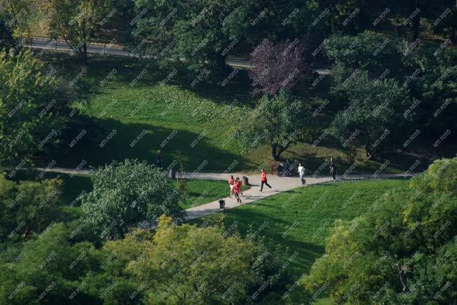 Szabadidő - Budapest - Spoprtoló fiatalok a tabáni közparkban