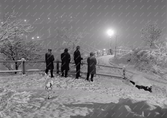 Időjárás - Tél - Budapest első havas éjszakája