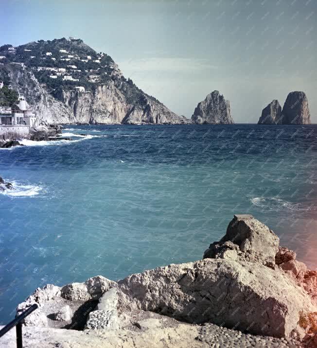 Tájkép - Capri - Tengerpart