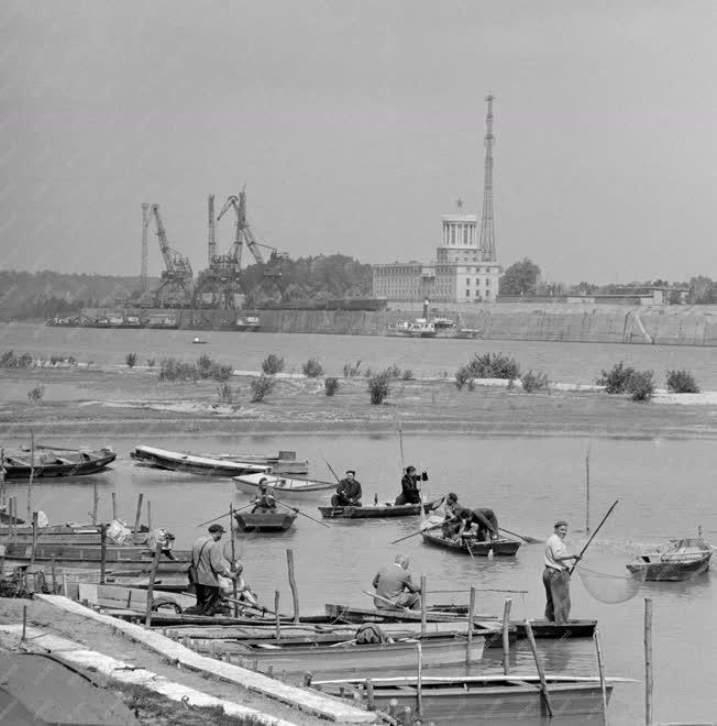 Szabadidő - Sztálinváros - Dunai Vasmű - Horgász