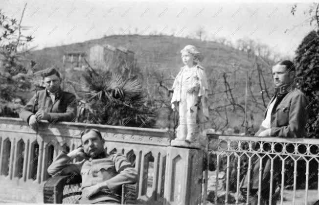 I. világháború - Pihenő katonák Olaszországban