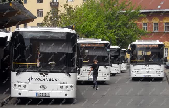 Közlekedés - Budapest - A Széna téri Volánbusz pályaudvar