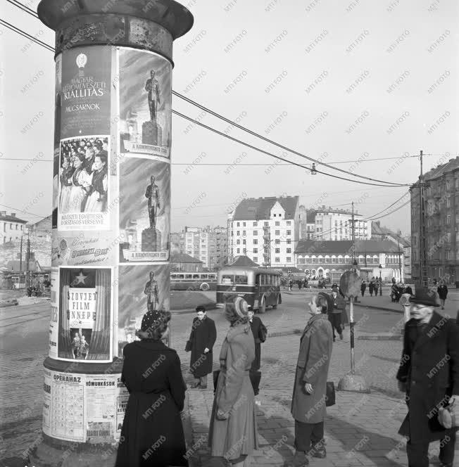 Városkép - Közlekedés - Metróépítkezés a Széna téren