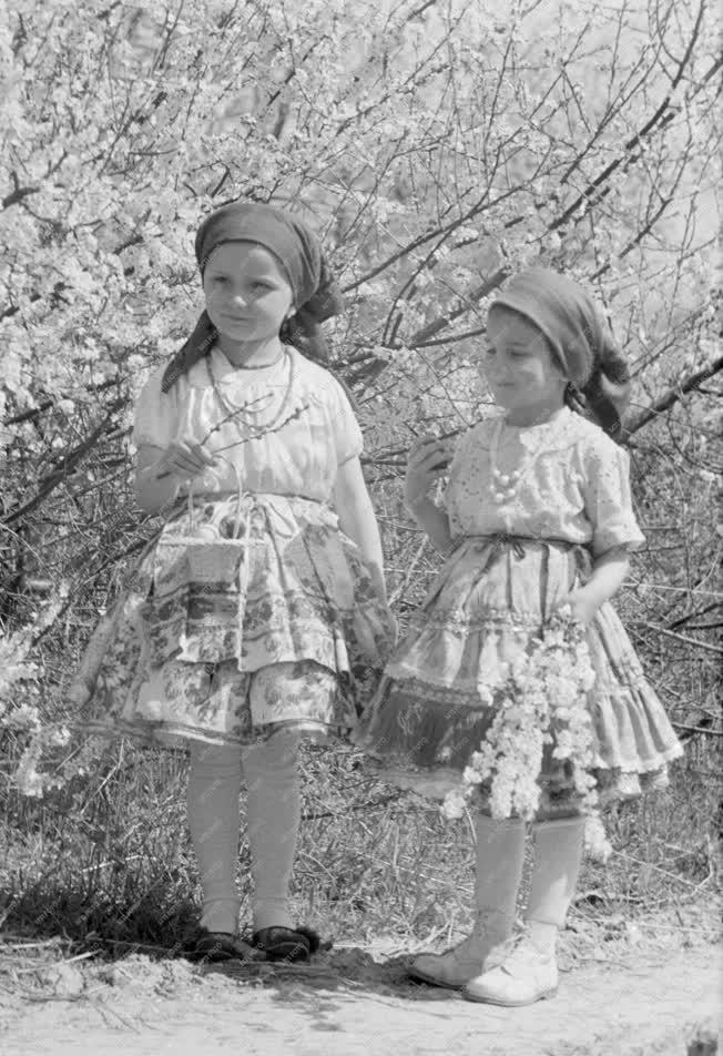 Folklór - Népviseletbe öltözött gyerekek