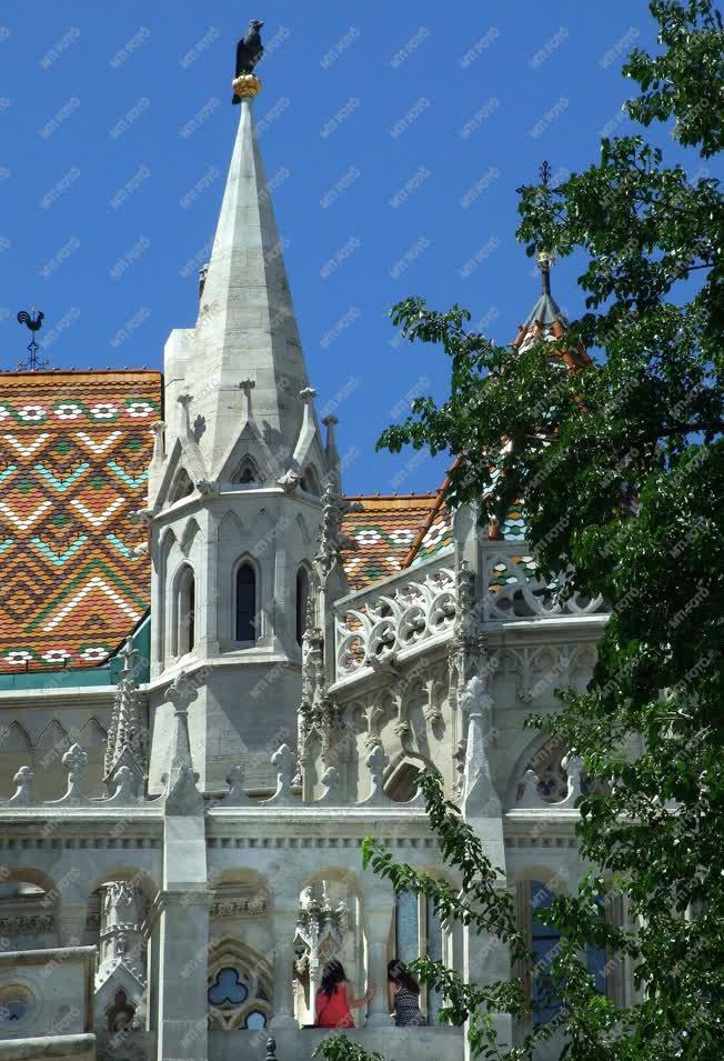 Egyházi épület - Budapest - A Mátyás-templom részlete