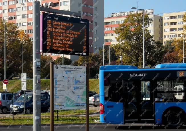 Városkép - Budapest - Az őrmezői autóbusz végállomás