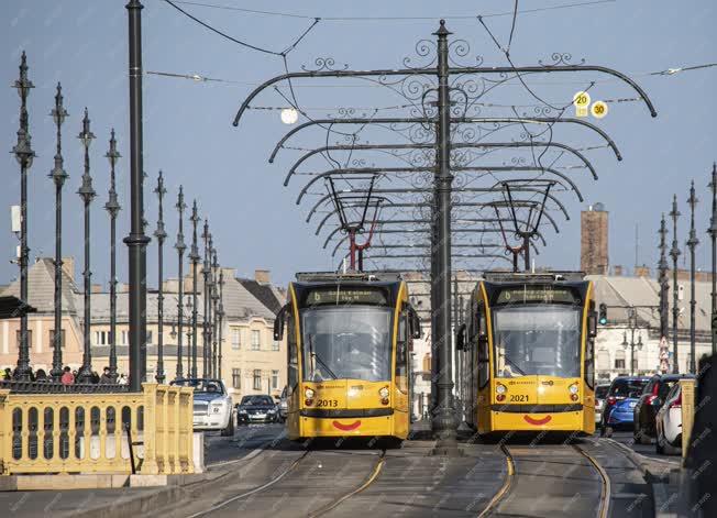 Közlekedés - Budapest - Forgalom a Margit hídon