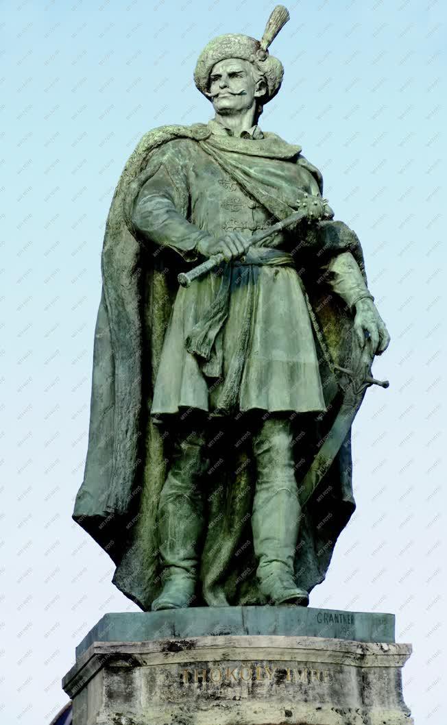 Köztéri szobor - Budapest - Thököly Imre kuruc hadvezér szobra a Hősök terén
