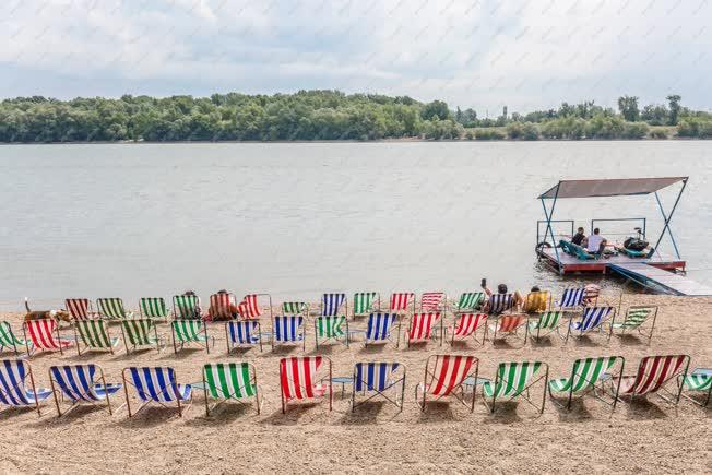 Tájkép - Budapest - Római-part