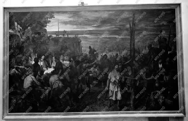 Kultúra - Dózsa átkelése a Tiszán című festmény 