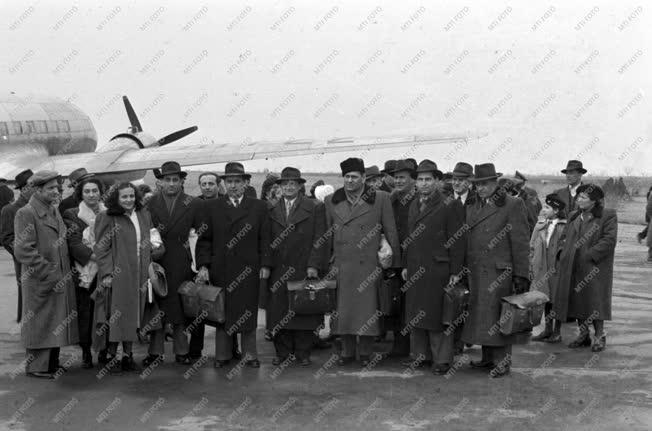 Külkapcsolat - Szovjet delegáció érkezése Budapestre