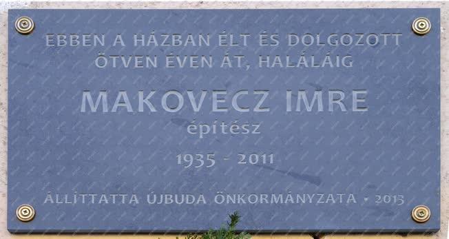 Emléktábla - Budapest - Makovecz Imre építész