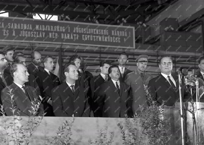 Külkapcsolat - Joszip Broz Tito jugoszláv elnök látogatása Dunaújvárosban