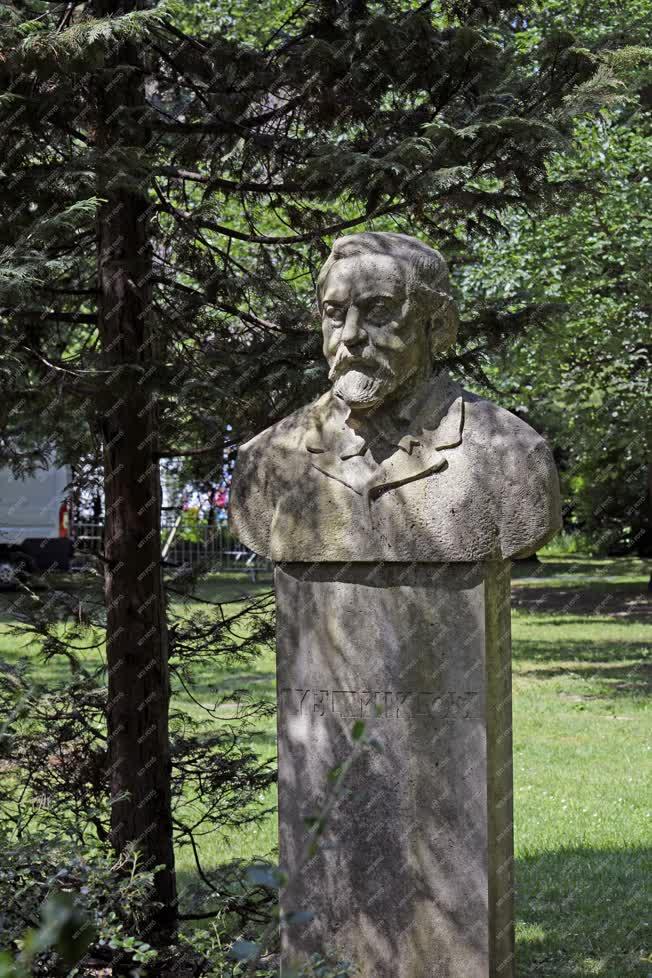 Köztéri szobor - Budapest - Ybl Miklós mellszobra a Margitszigeten