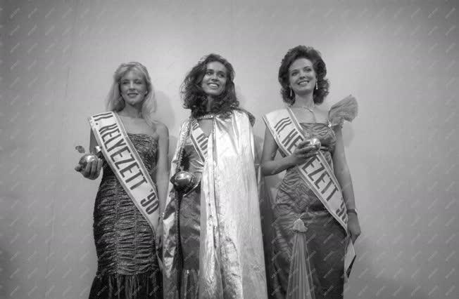 Szórakozás - Miss Hungary 1990 - Czuczor Kinga, Lévay Krisztina és Kárpáti Mónika