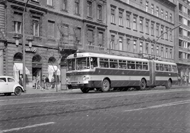 Közlekedés - Budapest - Ikarus 180-as típusú csuklós autóbusz 