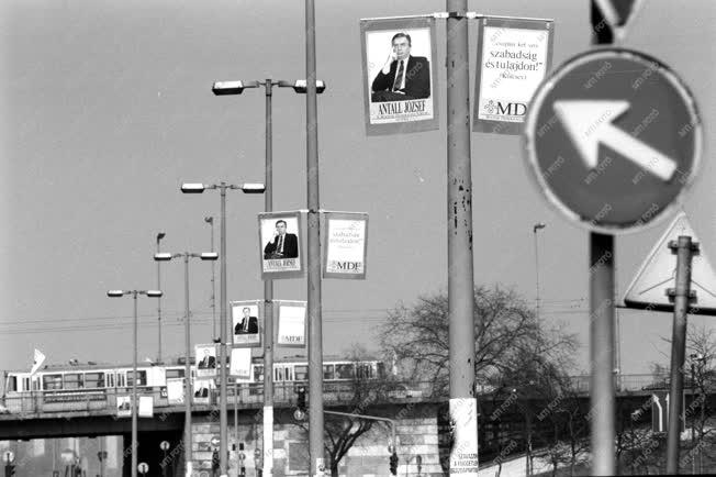 Választás - Választási plakátok Budapesten