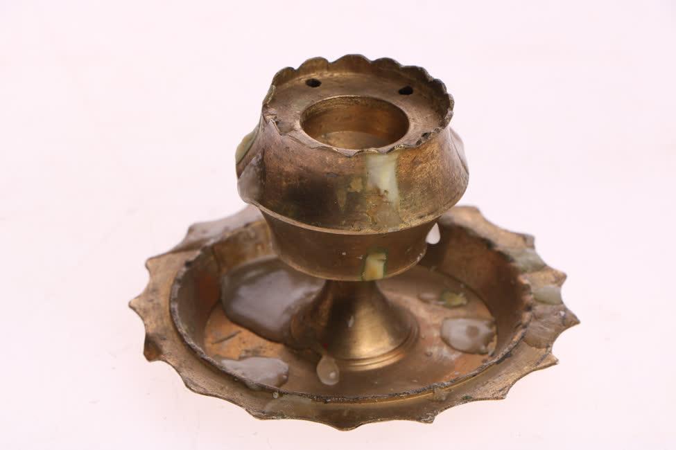 Réz pici gyertyatartó