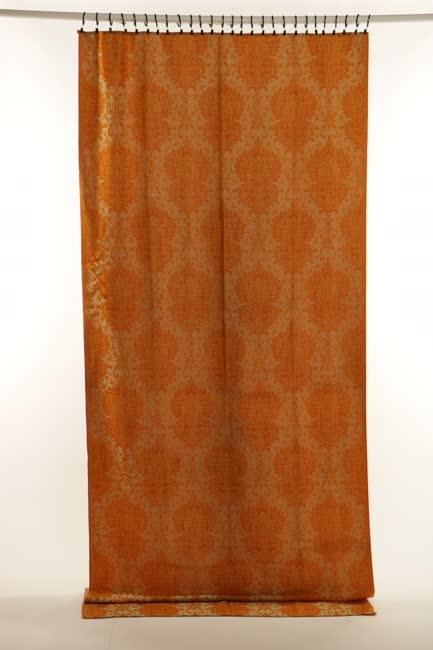 Mustárszínű műszálas bútorszövet